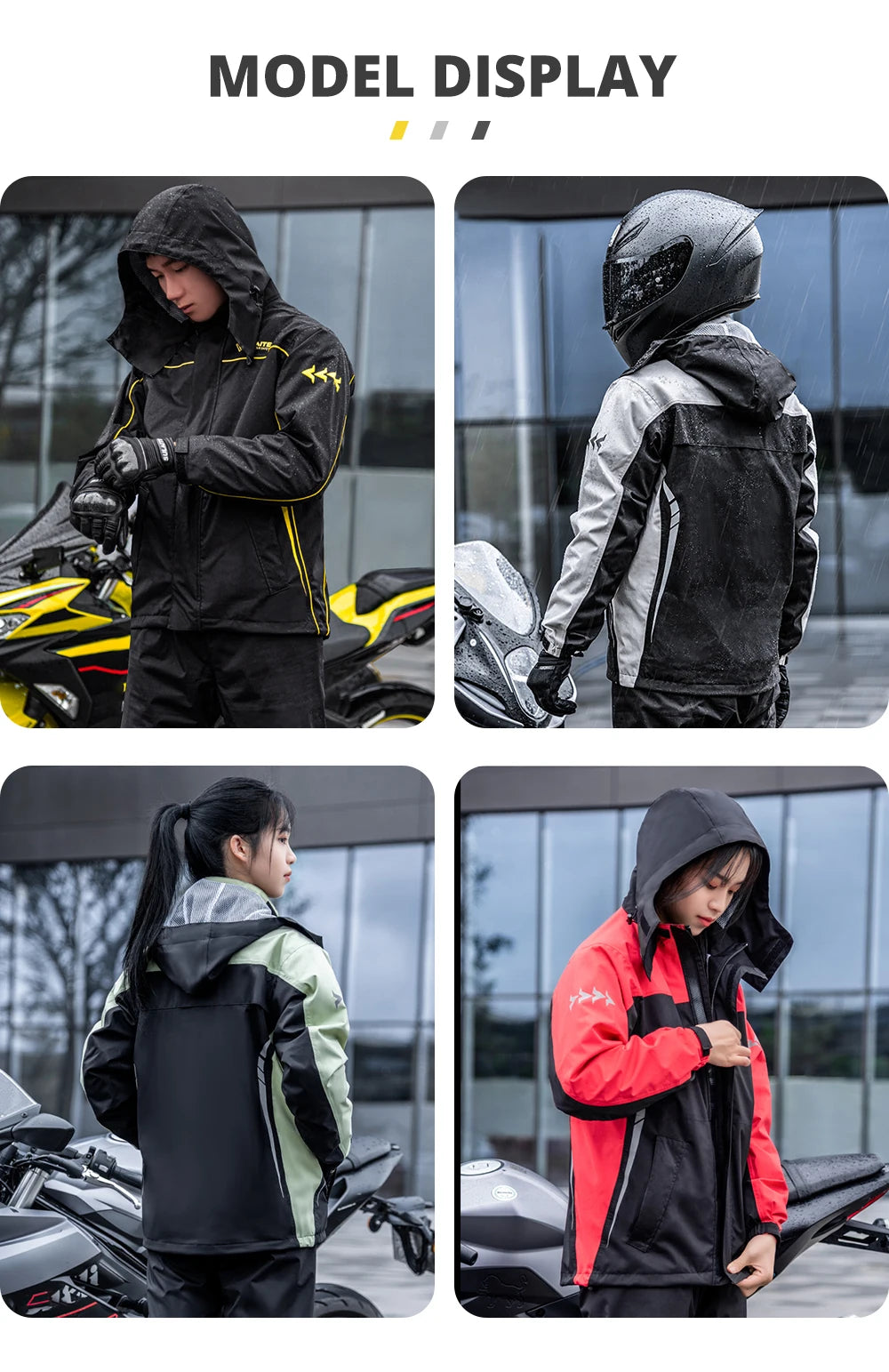 TRAJE DE LLUVIA PARA MOTOCICLETA